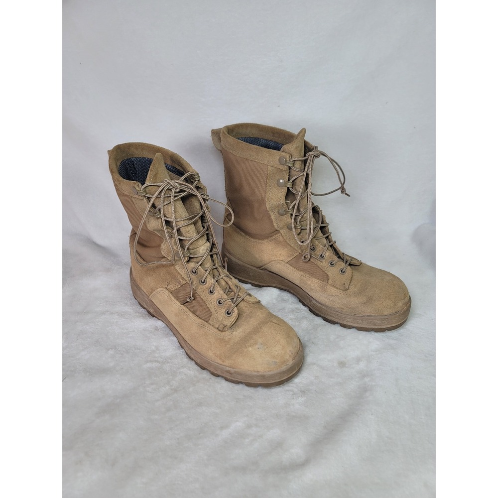 McRaeTan Suede Gore-Tex Military Combat Flight Boots Vibram Sole 10.5 Utility